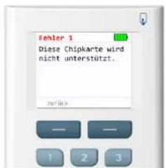 OneSpan Digipass 882 ChipTAN QR - Fehlercodes - 1