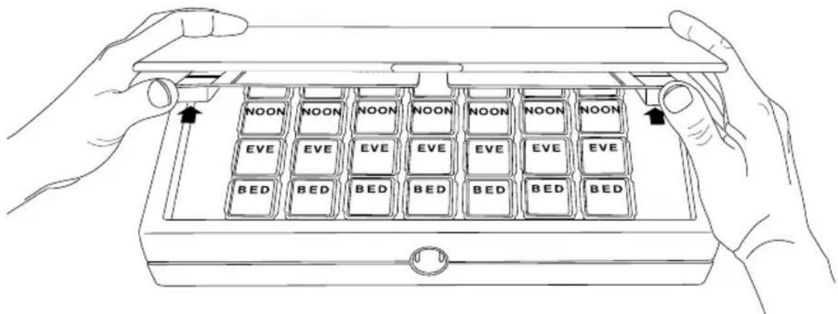 MedFolio Cellular Pillbox - MEDICATION IDENTIFICATION TRAY - 1