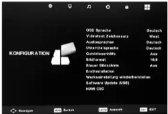Colibri 5119 - MENÜ KONFIGURATION - 1