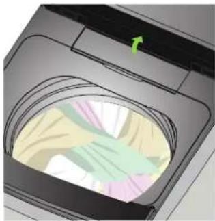HAIER MS70-BZ1528 - 如图所示方向打开投入口盖 - 1