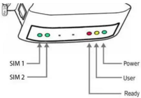 SMSEagle NXS-9750 3G - Verification of LEDs - 1