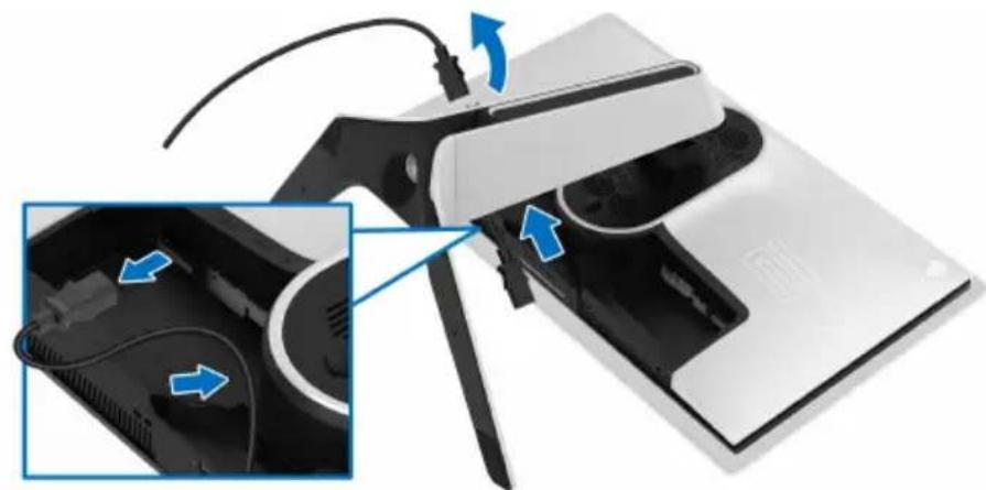 ALIENWARE AW2721D - Entfernen des Monitorständers - 4