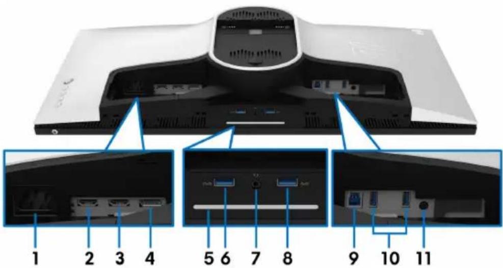 ALIENWARE AW2721D - Ansicht von hinten und von unten - 1