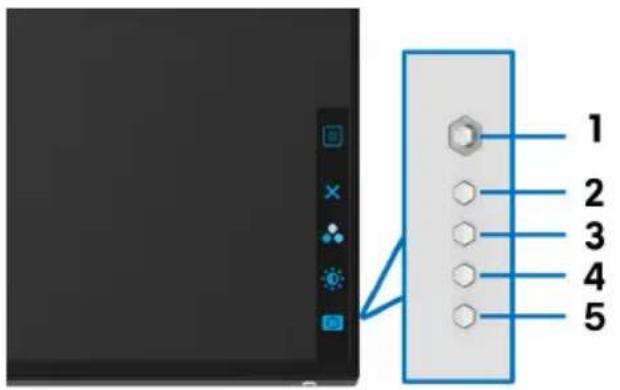 ALIENWARE AW2721D - Hintere Bedienfeldtasten verwenden - 1