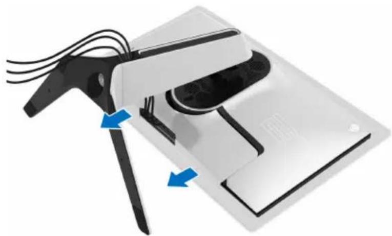 ALIENWARE AW2721D - Entfernen des Monitorständers - 3