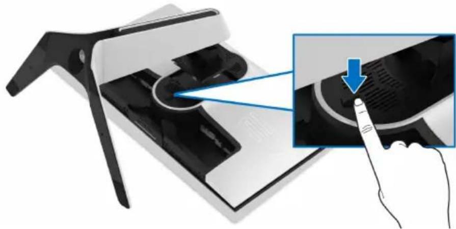 ALIENWARE AW2721D - Entfernen des Monitorständers - 5