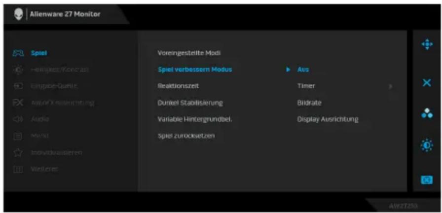 ALIENWARE AW2721D - Spiel verbessern Modus - 1