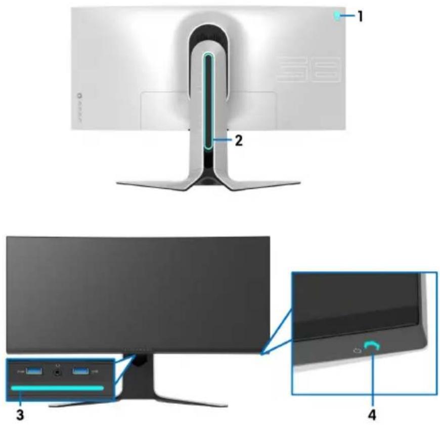 ALIENWARE AW3821DW - AlienFX Beleuchtung - 2