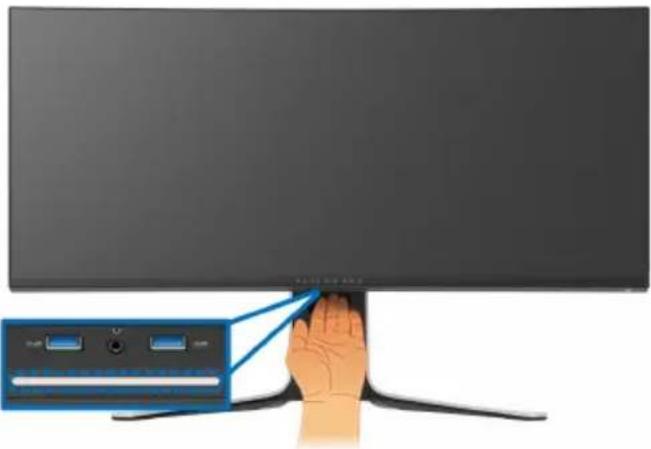 ALIENWARE AW3821DW - Ansicht von hinten und von unten - 2