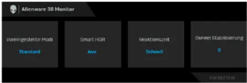 ALIENWARE AW3821DW - Hintere Bedienfeldtasten verwenden - 3