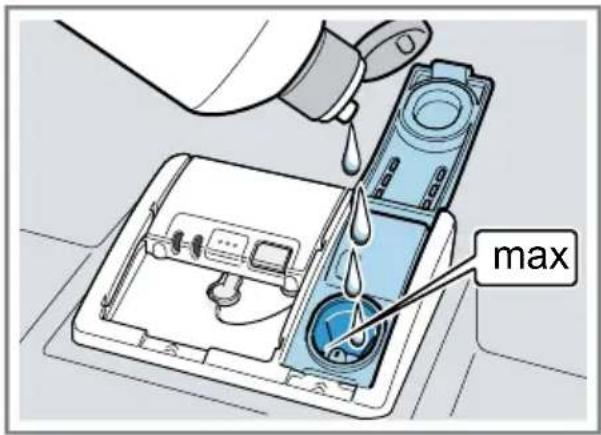 SIEMENS SX55ZS57CH - Klarspüler einfüllen - 2