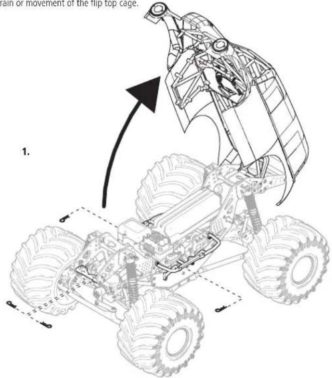 Losi LMT - INSTALLING THE BATTERY - 1