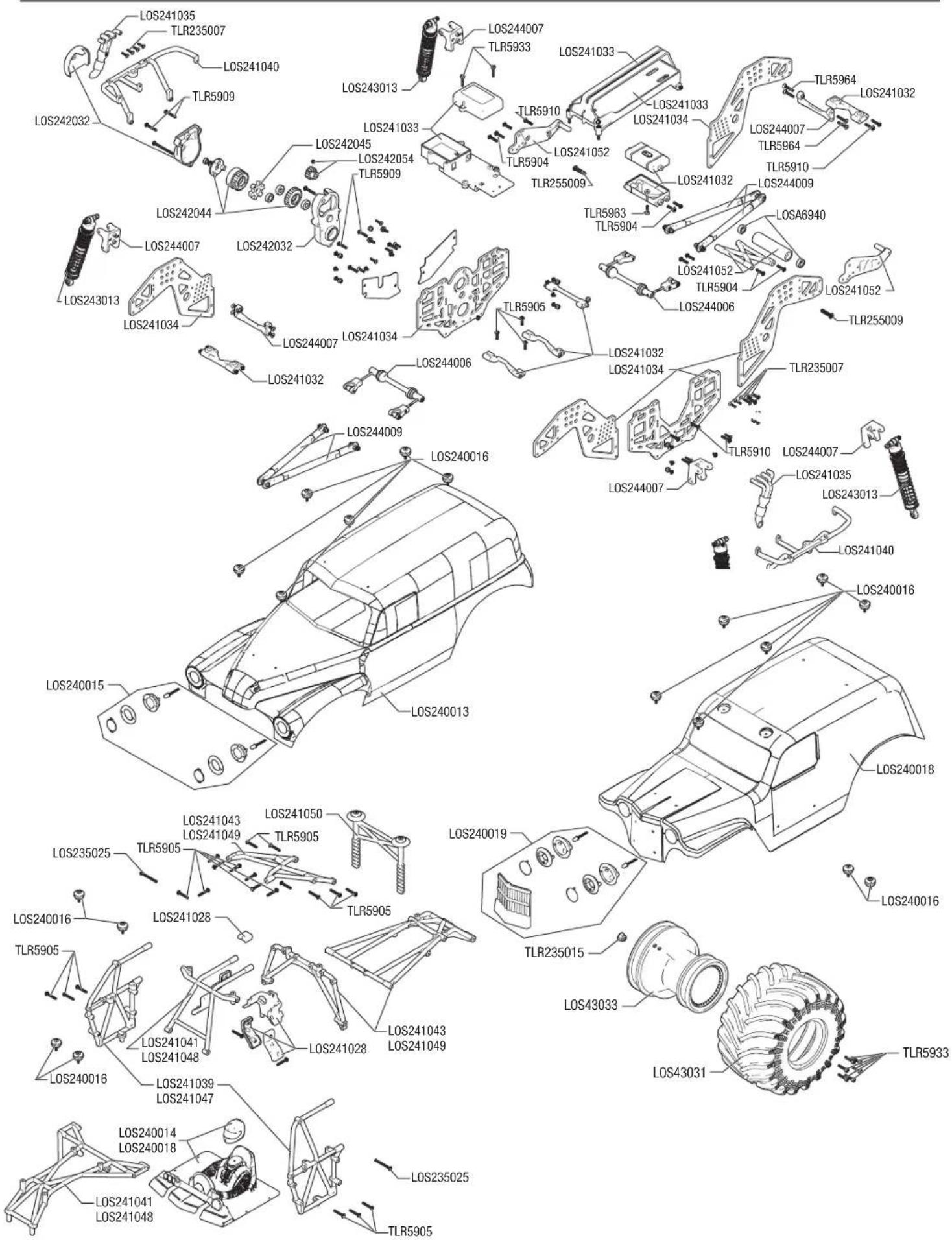 Losi LMT - CHASSIS - 1