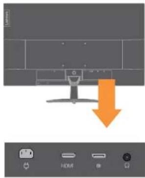 LENOVO L28u-30 - Monitor anschließen und einschalten - 2