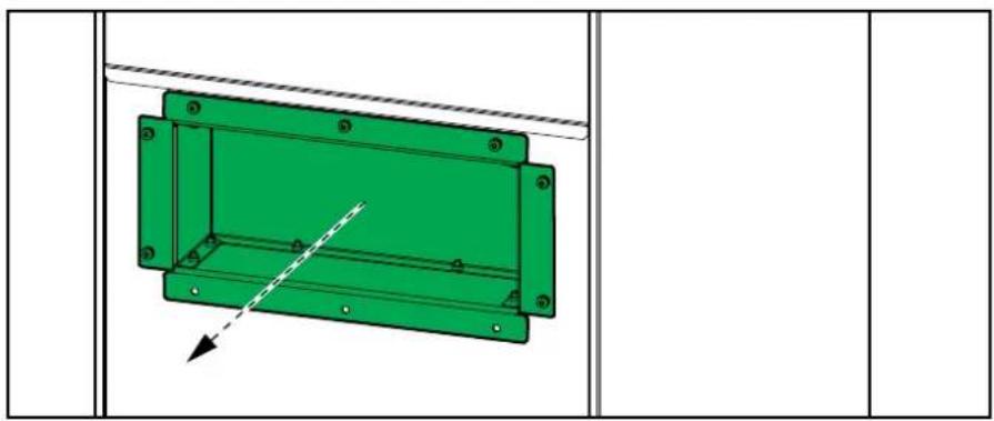 APC GVSMODBC9 - Installieren der Kabelbox am modularen Batterieschrank 1 - 1