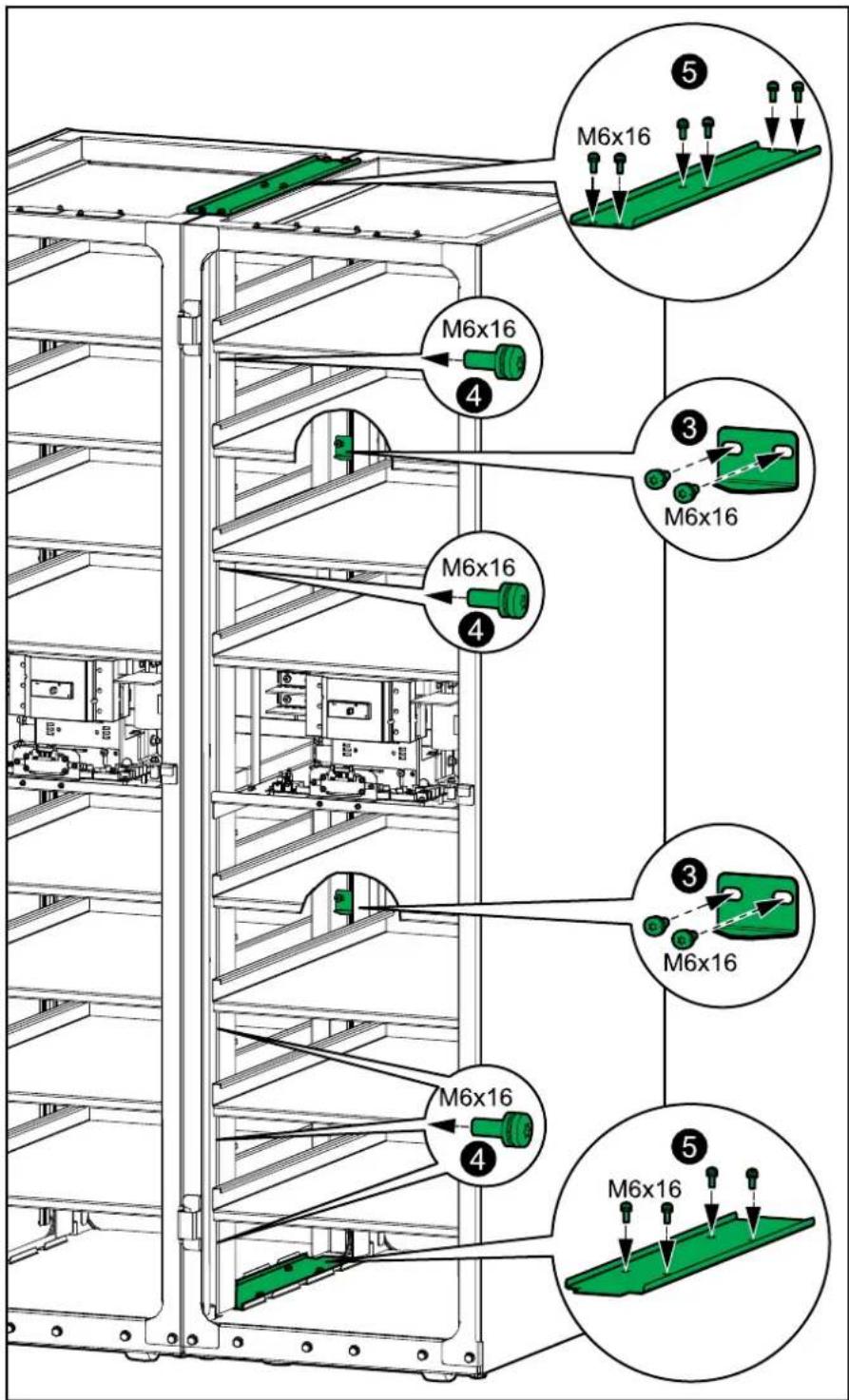 APC GVSMODBC9 - Verbinden der modularen Batterieschränke miteinander - 2
