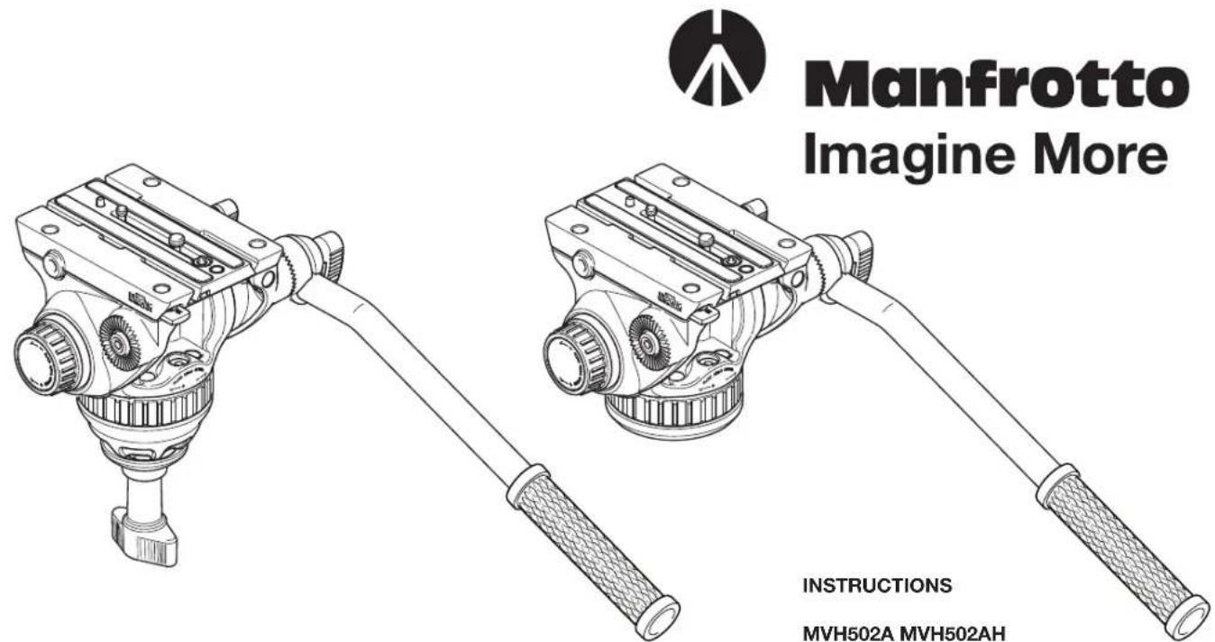 Manfrotto Imagine More INSTRUCTIONS MVH502A MVH502AH