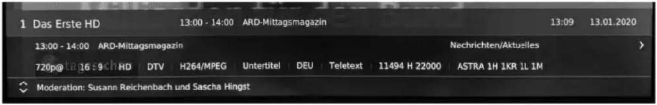 XORO HTL 2276 - Programminformationen - 1