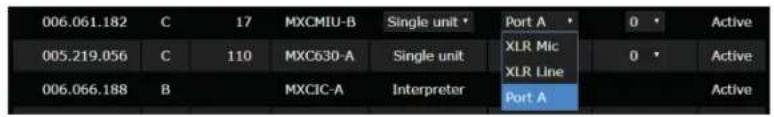 006.061.182 C 17 MXCMIU-B Single unit • Port A • 0 • Active 005.219.056 C 110 MXC630-A Single unit XLR Mic 0 • Active 006.066.188 B MXCIC-A Interpreter Port A Active