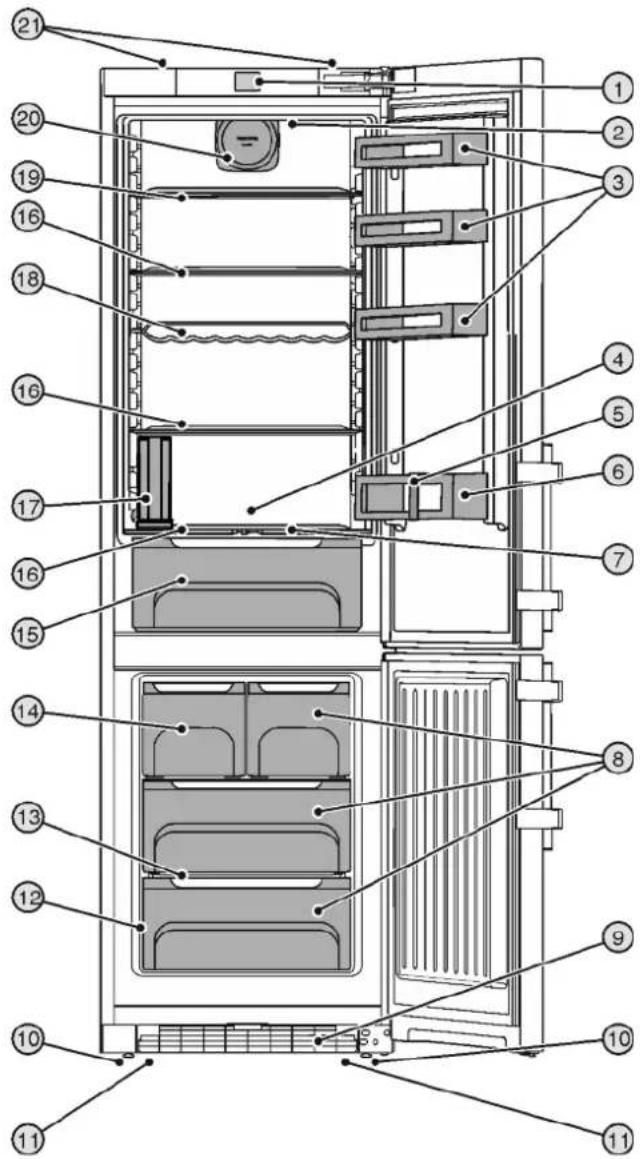 LIEBHERR CNef 4735-21 - Overview of the appliance and its equipment - 1