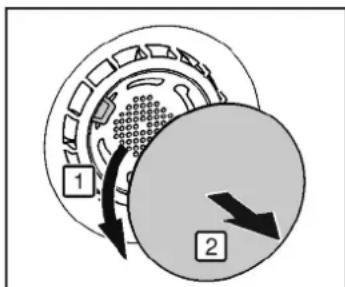LIEBHERR CNef 4735-21 - Change the FreshAir filter. - 1