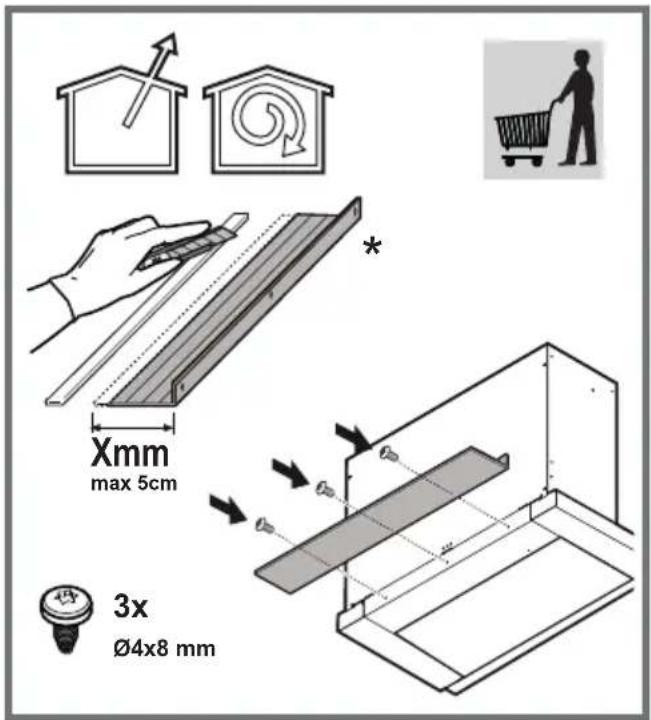 Xmm max 5cm 3x Ø4x8 mm
