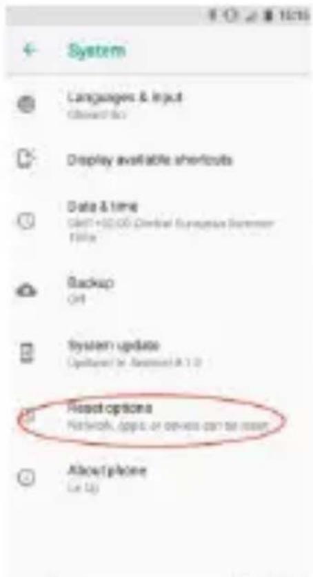 LOGICOM Le Hola FR - Reset the device by setting menu : - 3