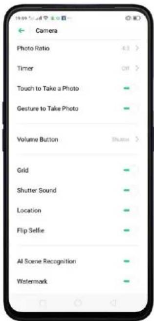 Realme C2 - Camera Settings - 1