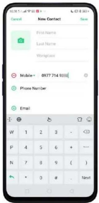 Realme C2 - Edit and Delete a Contact - 5