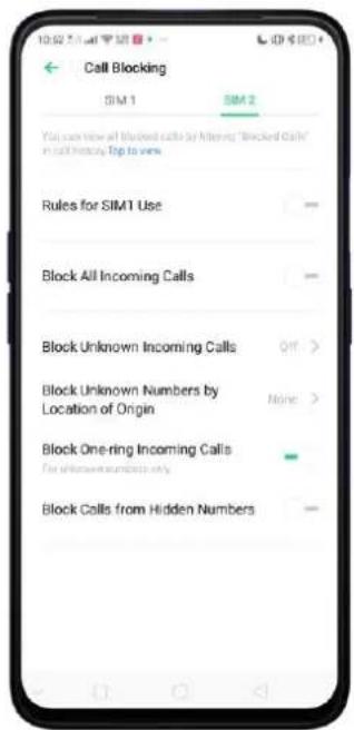 Realme C2 - Block unwanted calls and messages - 2
