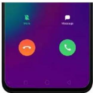 Realme C2 - Answer or reject a call - 1