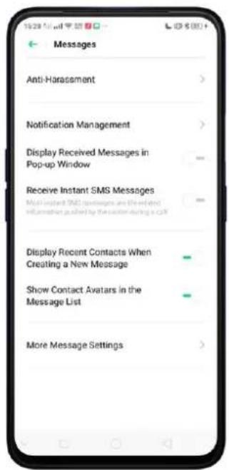 Realme C2 - Customize Message Settings - 5
