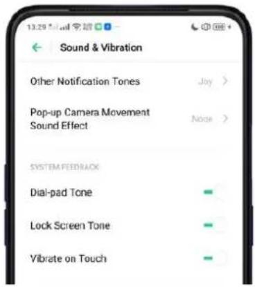 Realme C2 - Sound, Vibration, and System Feedback - 3