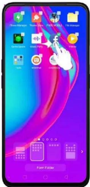 Realme C2 - Rearrange apps and folders - 1