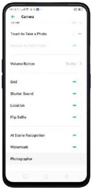 Realme C2 - Camera Settings - 2