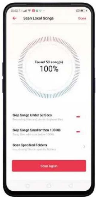 Realme C2 - Scan local songs - 2