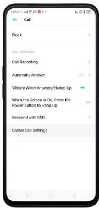 Realme C2 - Carrier's Call Settings - 2