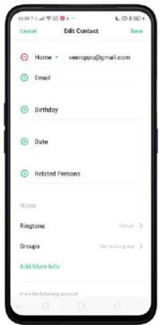 Realme C2 - Edit and Delete a Contact - 2