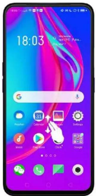 Realme C2 - 3-Finger Gesture - 1