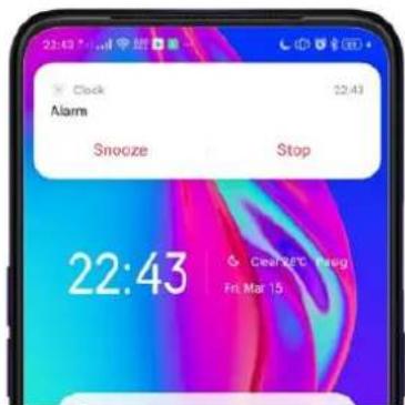 Realme C2 - Manage alarm settings. - 1