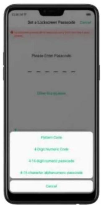 Realme C2 - Lock Screen password - 2