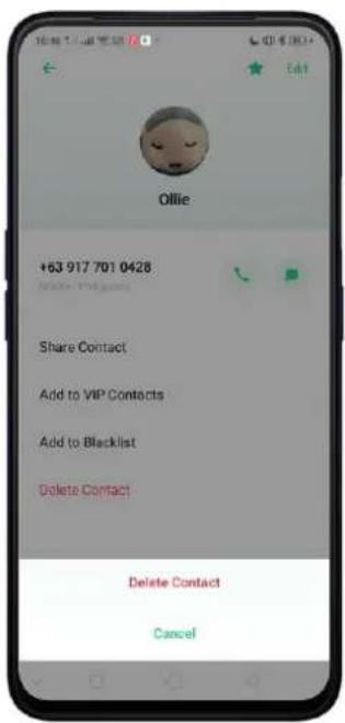 Realme C2 - Edit and Delete a Contact - 9