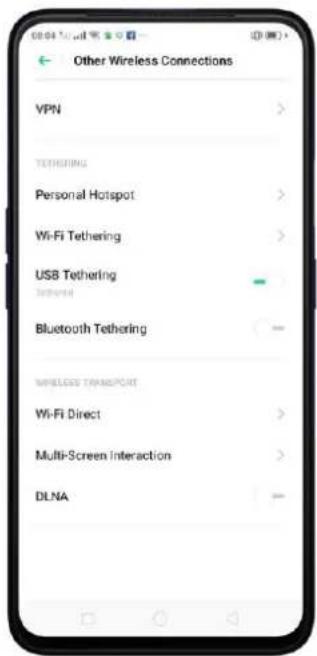 Realme C2 - Tether via Bluetooth. - 1