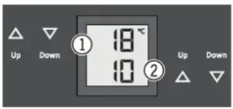 18 °C 10 2 Up Down