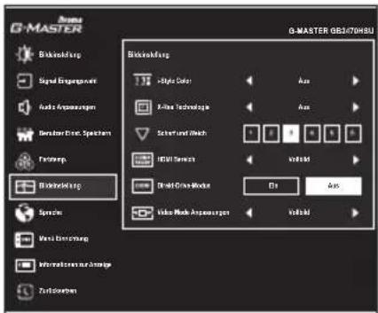 IIYAMA G-Master Red Eagle G2470HSU - Bildeinstellung Image Adjust - 1