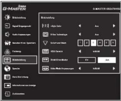 IIYAMA G-Master Red Eagle G2470HSU - Bildeinstellung Image Adjust - 1
