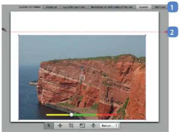 LaserSoft Imaging PrinTao 8 - Cutting options for roll paper - 1