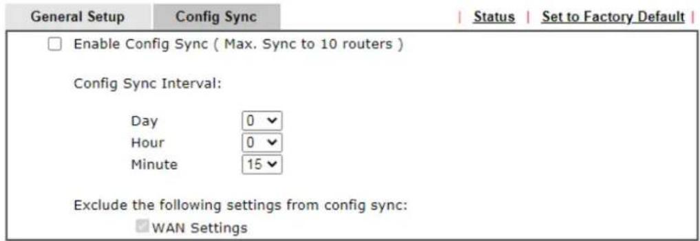 Draytek Vigor 3910 - II-5-12-2 Config Sync - 1