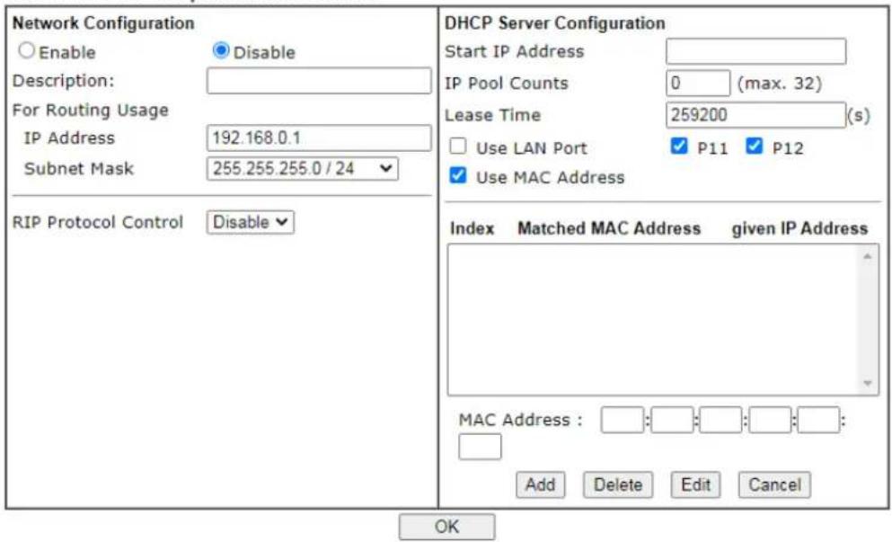 Draytek Vigor 3910 - TCP/IP and DHCP Setup for IP Routed Subnet - 1