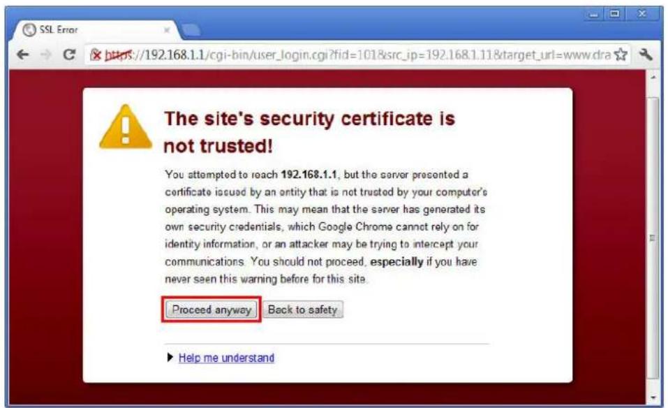Draytek Vigor 3910 - Authentication via Web - 3
